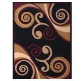 BILLOW BURGUNDY 2 FT. X 3 FT. INDOOR AREA RUG