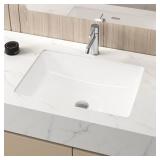 22 IN. CERAMIC RECTANGULAR UNDERMOUNT BATHROOM SIN