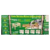 CEDAR ELEVATWD BUCKET GARDEN FRAME