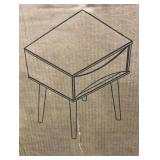 $390 MID CENTURY 1-DRAWER NIGHTSTAND