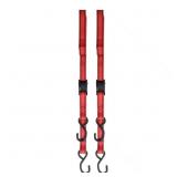 10 FT. X 1 IN. CAM BUCKLE TIE-DOWN STRAPS WITH S H