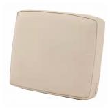 1 LOT (2) BEIGE OUTDOOR LOUNGE CHAIR BACK CUSHION