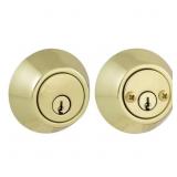 POLISHED BRASS DOUBLE CYLINDER DEADBOLT