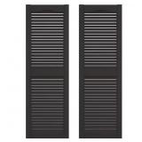 14.5 IN. X 67 IN. LOUVERED VINYL EXTERIOR SHUTTERS