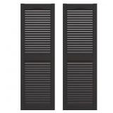 14.5 IN. X 67 IN. LOUVERED VINYL EXTERIOR SHUTTERS