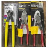 1 LOT OF 1- POLY PIPE PINCH CLAMP TOOL./2-KLEIN TO