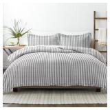 RUGGED STRIPES PATTERNED PERFORMANCE GRAY QUEEN 3-