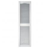 15 IN. X 55 IN. LOUVERED VINYL EXTERIOR SHUTTERS P