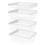 $102 CLOSETMAID 27 IN. H X 21 IN. W WHITE STEEL 4-