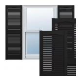 14.5 IN. X 72 IN. LOUVERED VINYL EXTERIOR SHUTTERS