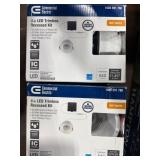 1 LOT OF (2) COMMERCIAL ELECTRIC 4IN LED TRIMLESS