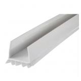 36 IN. WHITE VINYL U-SHAPE DENY SLIDE-ON UNDER DOO