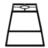 1 LOT OF 4- FITTER MATTE BLACK METAL LANTERN PENDA