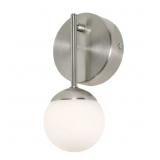 PEARL 1 SATIN NICKEL LED WALL SCONCE