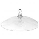 1 LOT OF 4-CLEAR PLASTIC DUAL-MOUNT SQUIRREL BAFFL