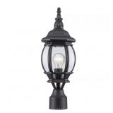 PARSONS 1-LIGHT RUST OUTDOOR LAMP POST LIGHT FIXTU