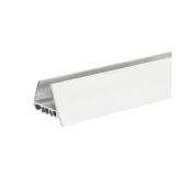 SLIDE-ON DOOR SWEEP/STOP WHITE