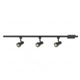 MINI-STEP 44 IN. 3-LIGHT BLACK LINEAR TRACK LIGHTI