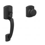 $109 GREENWICH MATTE BLACK DOOR HANDLESET GRIP WIT