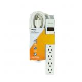 SOUTHWIRE 6 FT. 6-OUTLET POWER STRIP WITH OVERLOAD