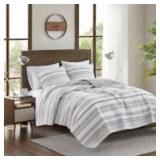$122 MADISON PARK FRASER 3-PIECE PRINTED MICROFIBE