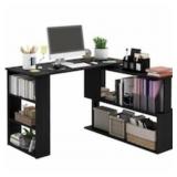 HOMCOM - ROTATING HOME OFFICE DESK L SHAPED CORNER