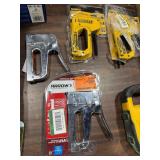 1 LOT (4) ASSORTED STAPLE GUNS