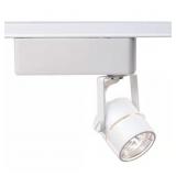 1-LIGHT MR16 12-VOLT WHITE ROUND TRACK LIGHTING HE