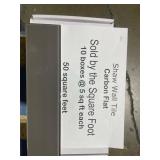 (X 50) SQ. FT. SHAW WALL TILE CARBON FLAT