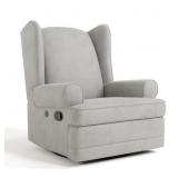 $386 STORKCRAFT SERENITY UPHOLSTERED SWIVEL GLIDER