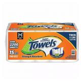 MM SUPER PREMIUM 2-PLY SELECT & TEAR PAPER TOWELS