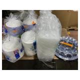 1 LOT OF 6-PLATES,1- 1-CONTAINERS,1- BOWLS,1- CUPS