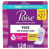 POISE POSTPARTUM INCONTINENCE PADS, MAX ABSORBENCY