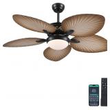 $200 WIVINIYA 52 INCH TROPICAL CEILING FANS WITH L