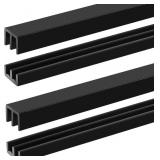 LANDICAL 2 SETS 4FT SLIDING DOOR TRACK FOR 1/8" TH
