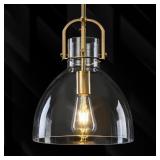 $188 MODERN GLASS SHADE PENDANT LIGHT KITCHEN ISLA