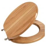 TOILET SEAT, OAK WOOD, SOLID WOOD, HIGH GLOSS FINI