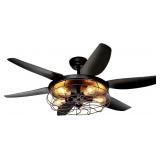 $120 OHNIYOU CEILING FANS WITH LIGHTS AND REMOTE -