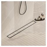 NEODRAIN 18 IN MATTE BLACK LINEAR SHOWER DRAIN- WI