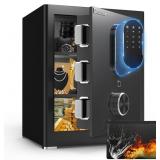 $150 SAFE BOX, MONEY SAFE WITH FIREPROOF WATERPROO