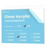 CALPALMY (2-PACK) 16X20 INCH CLEAR ACRYLIC SHEET -