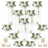 $136 DAIFUNLI 6 SET 20 INCH ACRYLIC VASE STAND WED