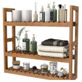 DOMAX BAMBOO BATHROOM SHELF 3-TIER WALL MOUNT STOR