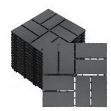 27 PCS 12X12 INCH INTERLOCKING DECK TILES - WATERP