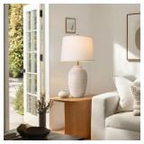 USUMKKY 29.5" TALL VINTAGE CERAMIC TABLE LAMP WITH