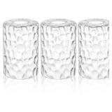 TEENYYOU 8 PCS CLEAR HAMMERED GLASS SHADE REPLACEM