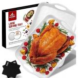 EXTRA LARGE 20" X 13" SERVING PLATTERS FOR TURKEY,