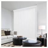 CROWN WHITE CORDLESS SMOOTH VERTICAL LOUVERS (9 PA