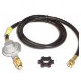 1 LOT (1) MR. HEATER 5 FT. L PROPANE HOSE AND REGU