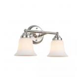 HAMPTON BAY ASHHURST 2-LIGHT BRUSHED NICKEL VANITY